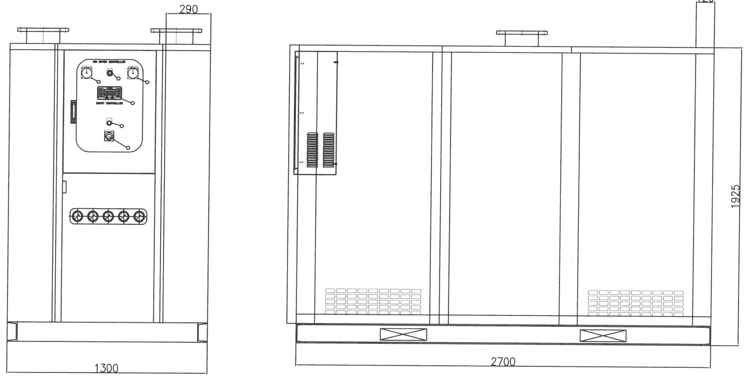 Refrigerated dryer CAD drawing